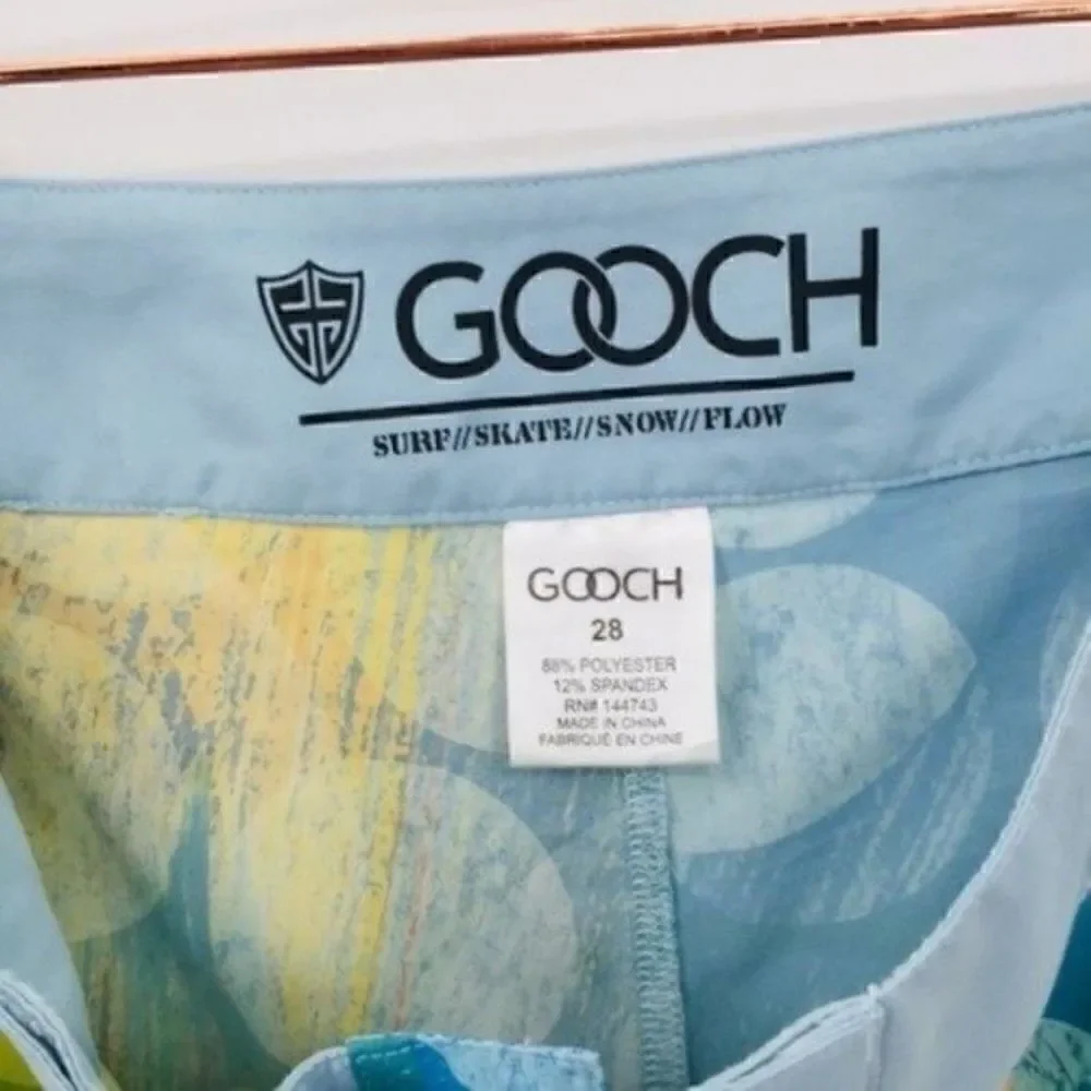Gooch mens psychedelic swim trunks 28 BoxF